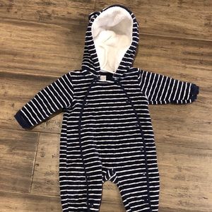 Nordstrom Baby Faux Fur hooded footie